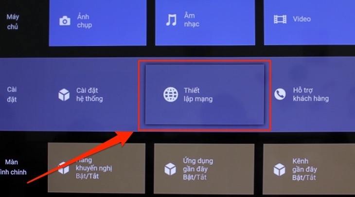 cách kết nối mạng trên smart tivi sony 2018
