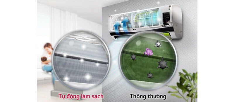 công nghệ kháng khuẩn khử mùi trên máy lạnh lg
