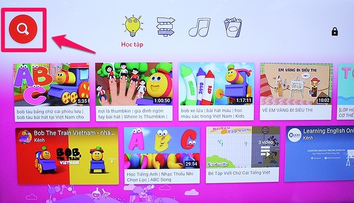 cách sử dụng ứng dụng youtube kids trên android tivi sony 2018