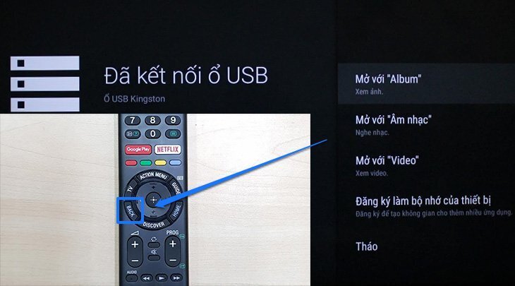cách xem phim, nhạc, ảnh trong usb trên android tivi sony 2018