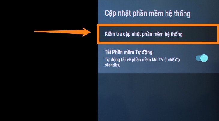cách cập nhật phần mềm tự động trên tivi sony 2018
