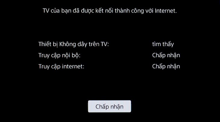 cách kết nối mạng trên smart tivi sony 2018