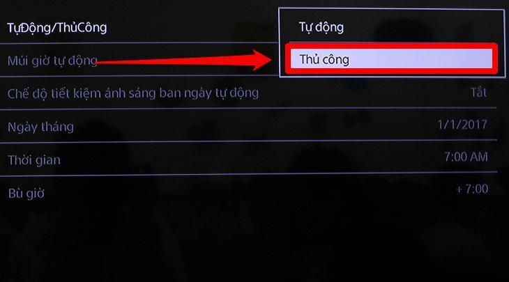 cách cài đặt thời gian trên tivi sony 2018