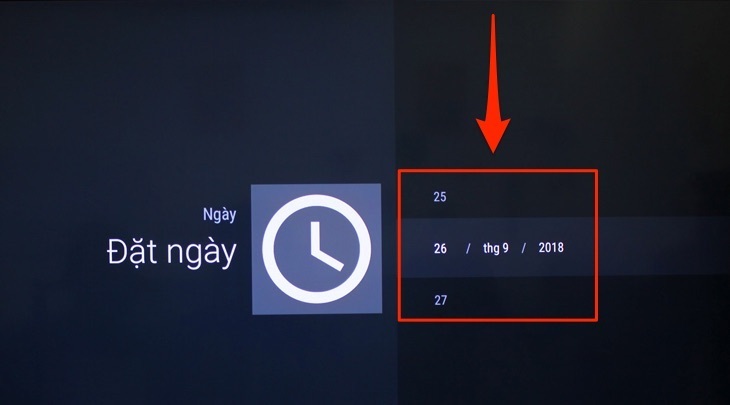 cách cài đặt thời gian trên tivi sony 2018
