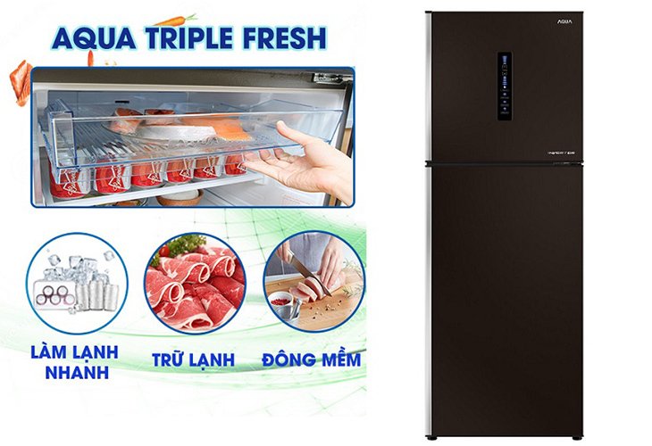 các công nghệ khử mùi, bảo quản thực phẩm trên tủ lạnh aqua 2018