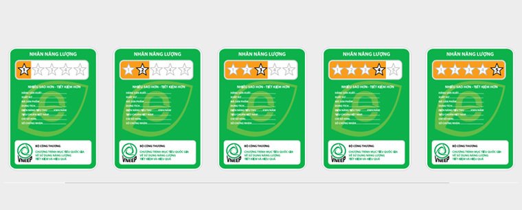 nhãn năng lượng trên tủ lạnh