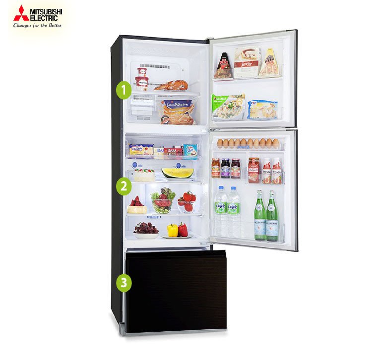 bảo quản thực phẩm tối ưu với tủ lạnh mitsubishi electric