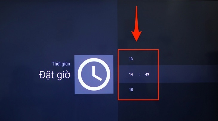 cách cài đặt thời gian trên tivi sony 2018
