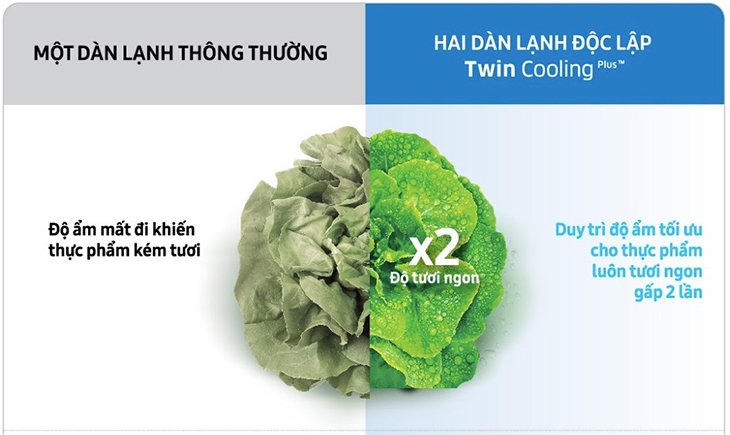độc đáo tủ lạnh 2 dàn lạnh độc lập của samsung