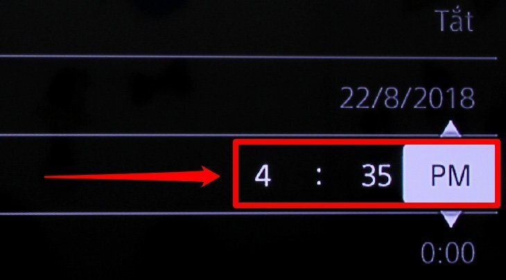 cách cài đặt thời gian trên tivi sony 2018