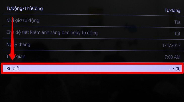 cách cài đặt thời gian trên tivi sony 2018