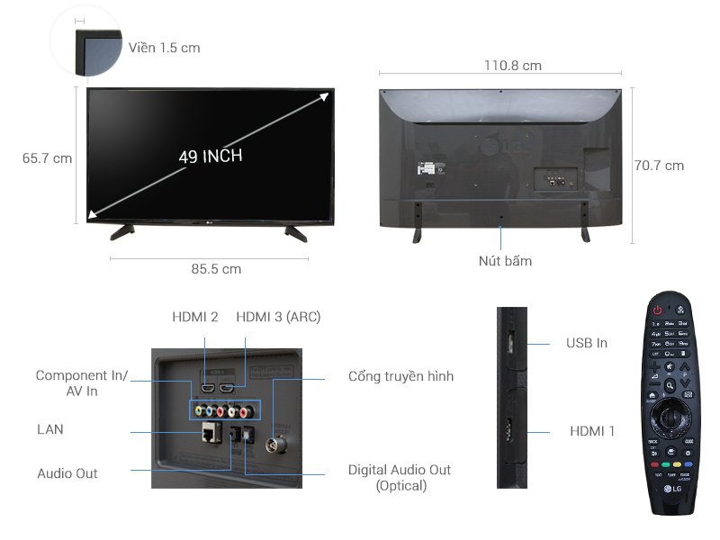 smart tivi lg 49 inch 49uh617t