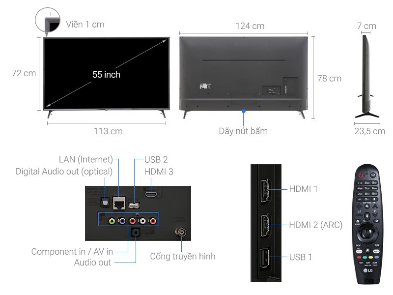 smart tivi lg 4k 55 inch 55uj632t