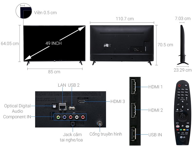 smart tivi lg 4k 49 inch 49uj633t