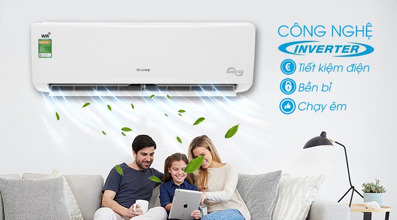 máy lạnh gree wifi inverter 1 hp gwc09bc-k6dna1b