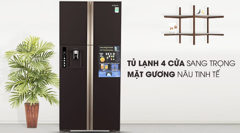 tủ lạnh hitachi r-w660fpgv3x gbw 540 lít