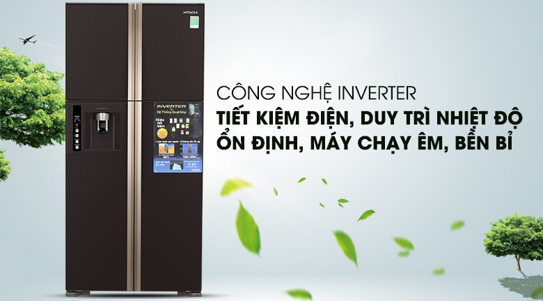 tủ lạnh hitachi r-w660fpgv3x gbw 540 lít