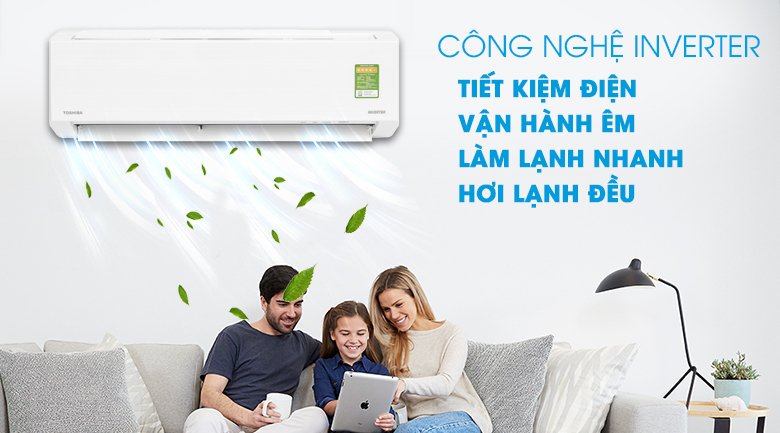 máy lạnh toshiba inverter 1 hp ras-h10dkcvg-v