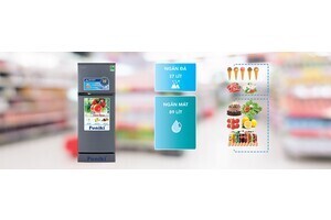 Tủ lạnh Funiki FR-132CI tủ mini 2 cánh 130 lít không đóng tuyết -Màu Bạc