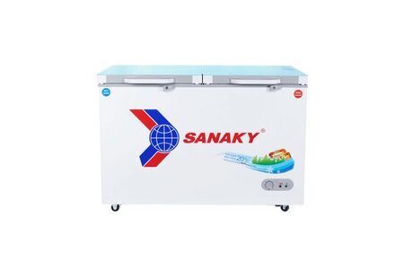 Tủ đông Sanaky VH 3699W2KD, 360 lít , 1 ngăn đông,1 ngăn mát, dàn lạnh đồng, mặt kính cường lực