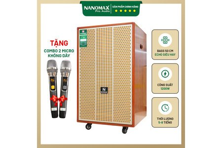 Loa Kéo Nanomax SK-18G8 Bass 50cm 1200w Karaoke Bluetooth