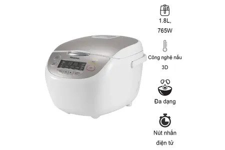 Nồi cơm điện tử Panasonic 1.8 lít SR-CP188NRAM