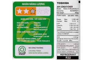 Máy lạnh Toshiba RAS-H18U2KSG-V 2HP