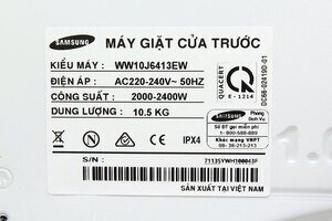Máy giặt Samsung Inverter 10.5 kg WW10J6413EW/SV