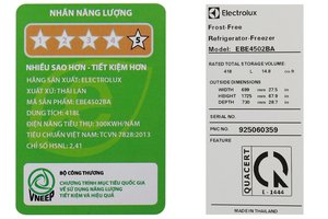 Tủ lạnh Electrolux Inverter 418 lít EBE4502BA