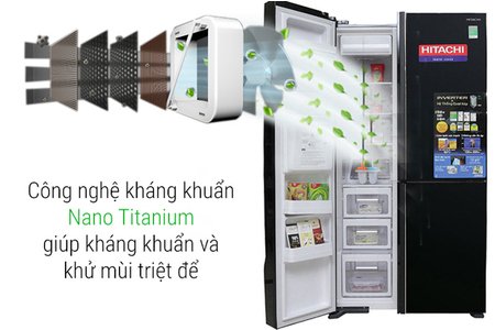 Tủ lạnh Hitachi Inverter 640 lít WB800PGV5 XGR