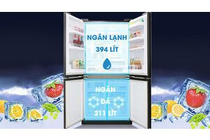 Tủ lạnh Sharp Inverter 678 lít SJ-FX688VG-BK