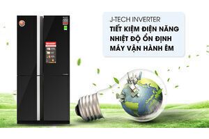 Tủ lạnh Sharp Inverter 678 lít SJ-FX688VG-BK