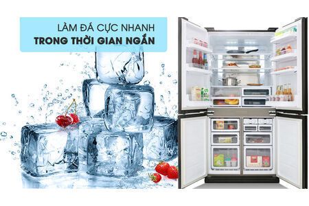 Tủ lạnh Sharp Inverter 678 lít SJ-FX688VG-BK