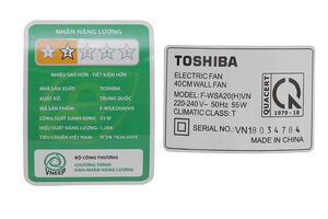 QUẠT TREO TƯỜNG TOSHIBA F-WSA20(H)VN