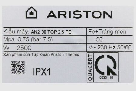 Máy nước nóng Ariston 30 lit AN2 30 TOP 2.5 FE