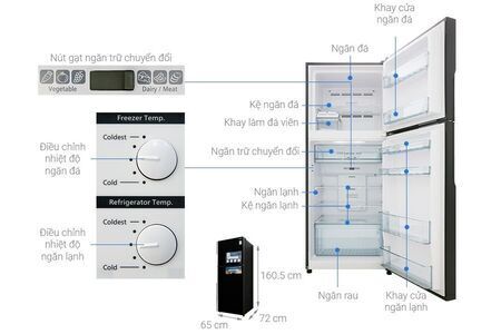 Tủ lạnh Hitachi 450L R-FG560PGV8 (GBK)