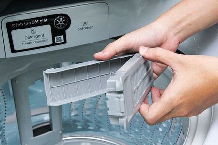 Máy giặt Samsung 9 kg WA90J5710SG/SV