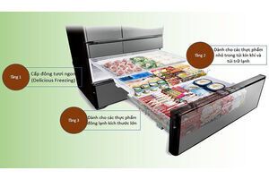 Tủ lạnh 6 cửa 536L Hitachi G520GV(XK) Inverter - Hàng chính hãng