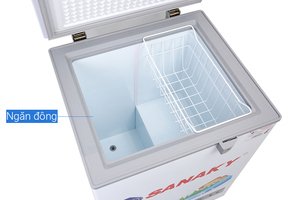 Tủ đông Sanaky 100 lít VH-1599HYK kính cường lực