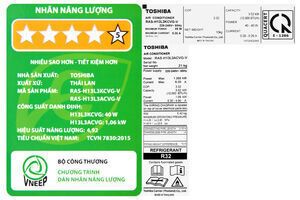Máy lạnh Toshiba Inverter 1.5 HP RAS-H13L3KCVG-V