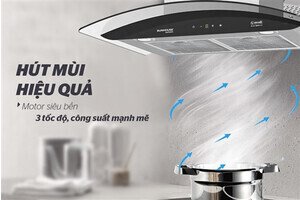 MÁY HÚT MÙI CAO CẤP KÍNH CONG SUNHOUSE MAMA MMB6682-70