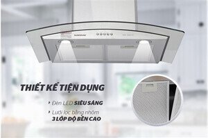 MÁY HÚT MÙI KÍNH CONG SUNHOUSE SHB6629-70C