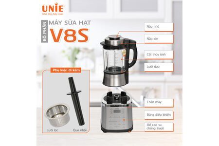 Máy làm sữa hạt UNIE V8S