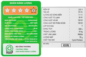 Tủ lạnh Panasonic Inverter 290 lít NR-BV320GKVN