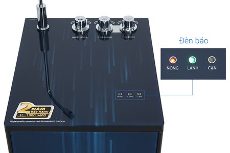 Máy lọc nước RO nóng lạnh Sunhouse SHA76213CK 10 lõi