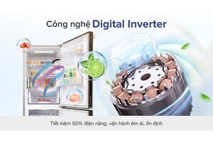 Tủ lạnh Samsung Inverter 276 lít RB27N4170BU/SV ngăn đá dưới