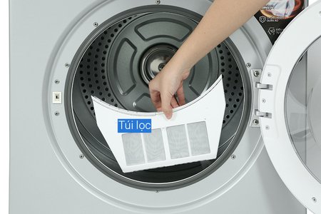 Máy sấy thông hơi Galanz 8 Kg DV-80T5C(S) - màu bạc