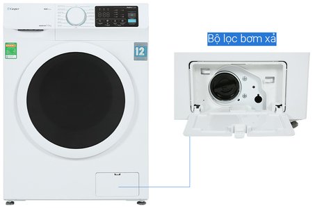 Máy giặt Casper Inverter 9.5 KG WF-95I140BWC màu trắng
