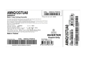 Dàn lạnh Multi LG Inverter 1.5 HP AMNQ12GTUA0/ PT-UAHW0