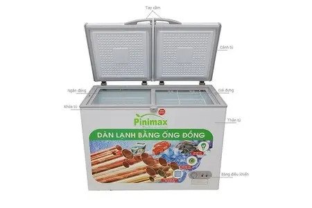 Tủ đông Pinimax PNM-39AF 270 lít, dàn đồng, 1 ngăn